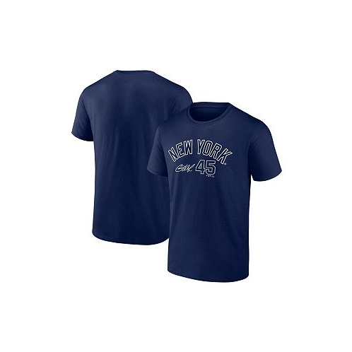 Fanatics Mens Gerrit Cole Navy New York Yankees Player Name and Number T-shirt