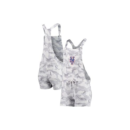 Concepts Sport Womens Gray New York Mets Camo Overall Romper