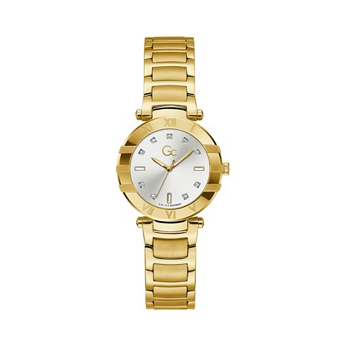 GUESS Gc Cruise Womens Swiss Gold-Tone Stainless Steel Bracelet Watch 32mm