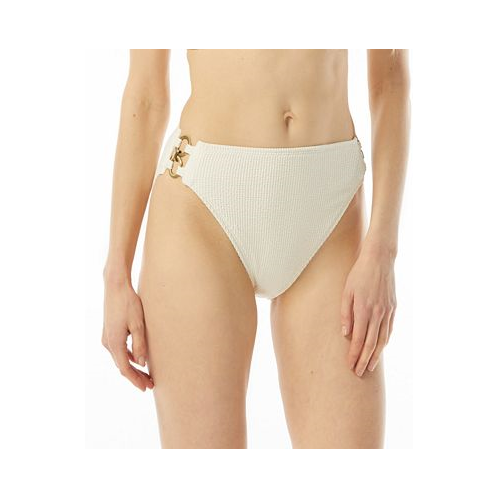Michael Kors Womens Chain-Detail High-Leg Bikini Bottoms