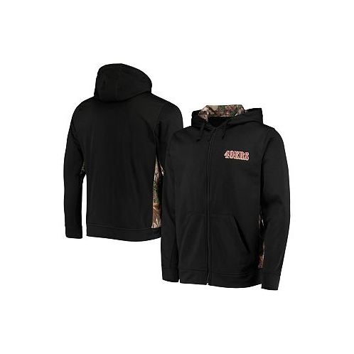Dunbrooke Mens Black and Realtree Camo San Francisco 49ers Decoy Tech Fleece Full-Zip Hoodie