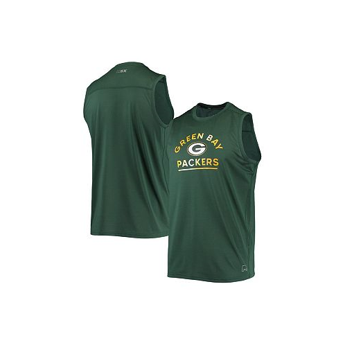 MSX by Michael Strahan Mens Green Green Bay Packers Rebound Tank Top