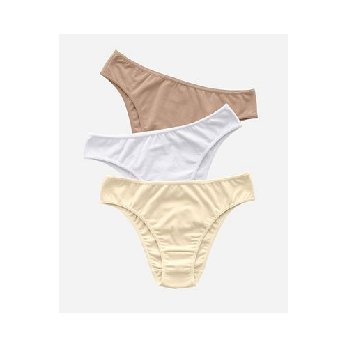 Leonisa 3-Pack Stretch Cotton Bikini Panties 12632X3
