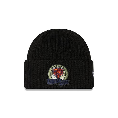 New Era Big Boys Black Chicago Bears 2022 Salute To Service Knit Hat