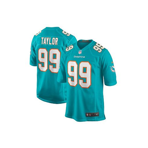 Nike Mens Jason Taylor Aqua Miami Dolphins Game Retired Player Jersey