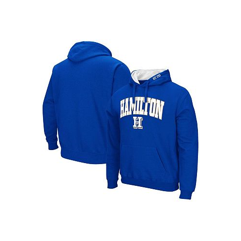 Colosseum Mens Royal Hamilton Continentals Arch & Logo Pullover Hoodie