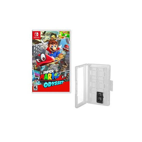 Nintendo Mario Odyssey Game and Game Caddy for Switch