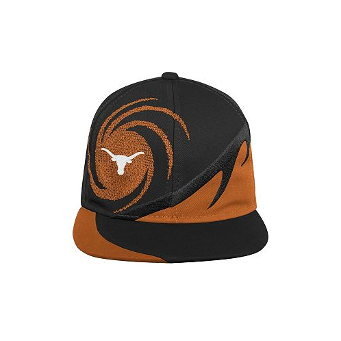 Mitchell & Ness Big Boys Orange and Black Texas Longhorns Spiral Snapback Hat