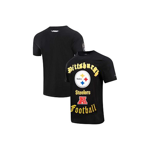 Pro Standard Mens Black Pittsburgh Steelers Old English T-shirt