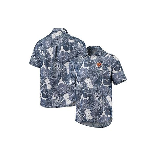 Tommy Bahama Mens Navy Chicago Bears Coconut Point Playa Floral IslandZone Button-Up Shirt