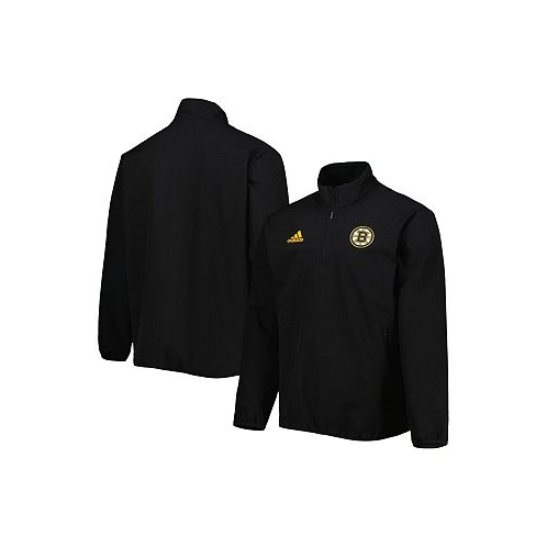 Adidas Mens Black Boston Bruins COLD.RDY Quarter-Zip Jacket