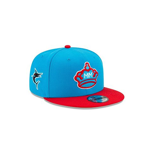 New Era Big Boys Blue Red Miami Marlins 2021 City Connect 9FIFTY Snapback Adjustable Hat