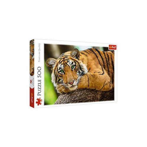 Trefl Red 500 Piece Puzzle- Tiger Portrait