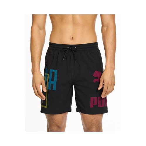 Puma Mens Logo Print 7 Swim Shorts