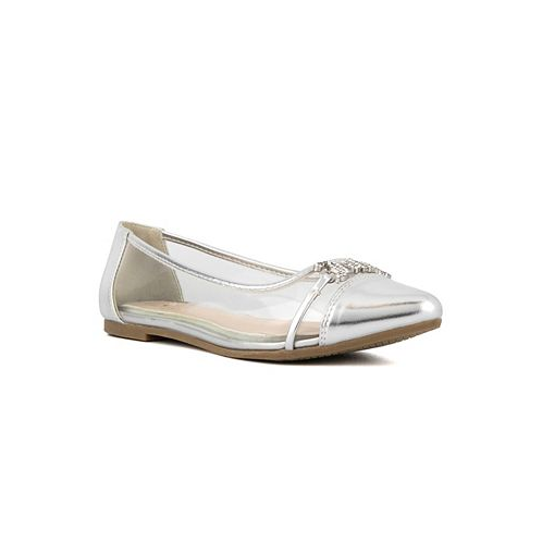 Juicy Couture Womens Pixie Slip-on Lucite Flats