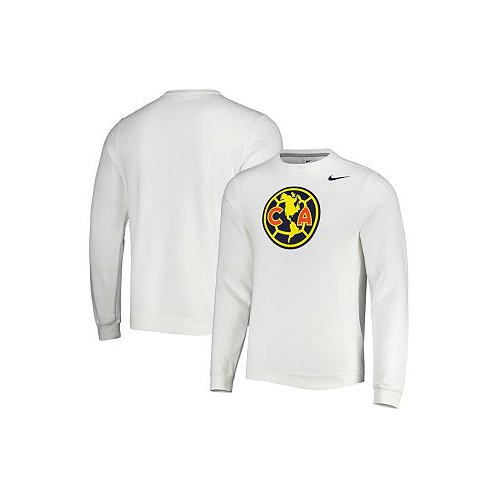 Nike Mens White Club America Fleece Pullover Sweatshirt