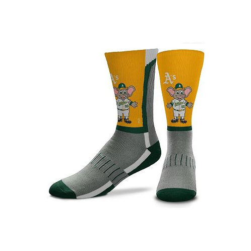 For Bare Feet Youth Boys and Girls Oakland Athletics Mascot Snoop V-Curve Crew Socks