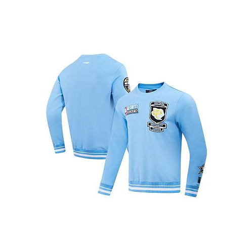 Pro Standard Mens and Womens Light Blue Southern University Jaguars 2023 NBA All-Star Game x HBCU Classic Chenille Pullover Sweatshirt