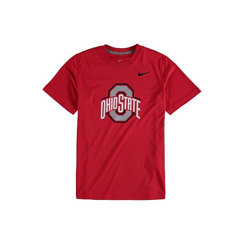 Nike Big Boys Scarlet Ohio State Buckeyes Logo Legend Performance T-shirt