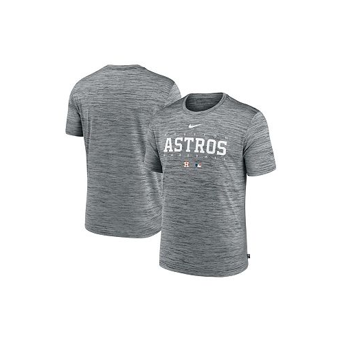 Nike Mens Heather Gray Houston Astros Authentic Collection Velocity Performance Practice T-shirt