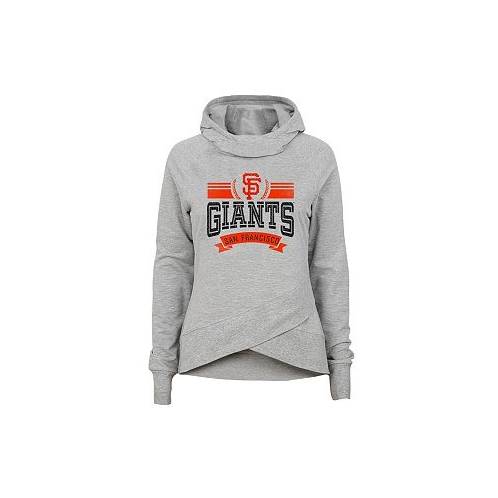Outerstuff Big Boys and Girls Heather Gray San Francisco Giants Spectacular Funnel Hoodie