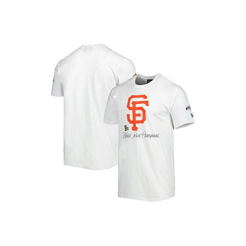 New Era Mens White San Francisco Giants Historical Championship T-shirt