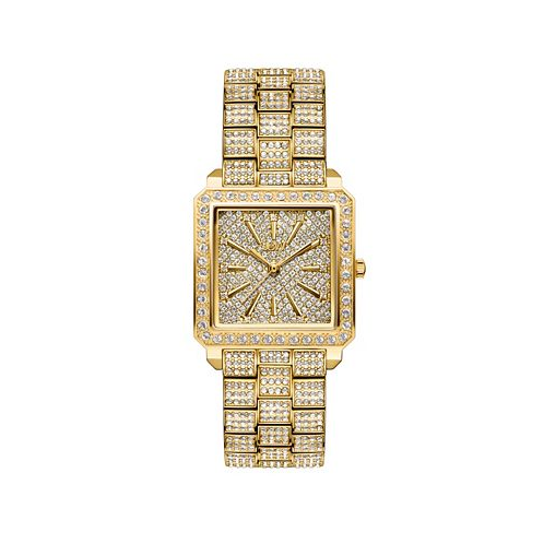 Jbw Womens Cristal 18k Gold-plated Stainless Steel Watch 28mm