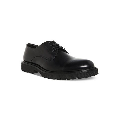 Steve Madden Mens Brodee Leather Lace-Up Derby Shoes