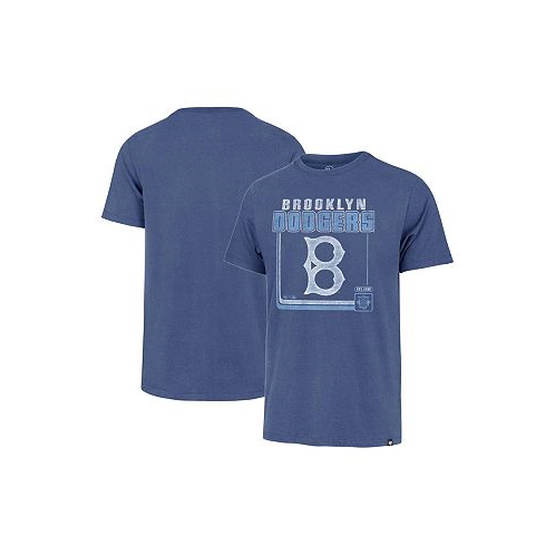 47 Brand Mens Royal Brooklyn Dodgers Borderline Franklin T-shirt