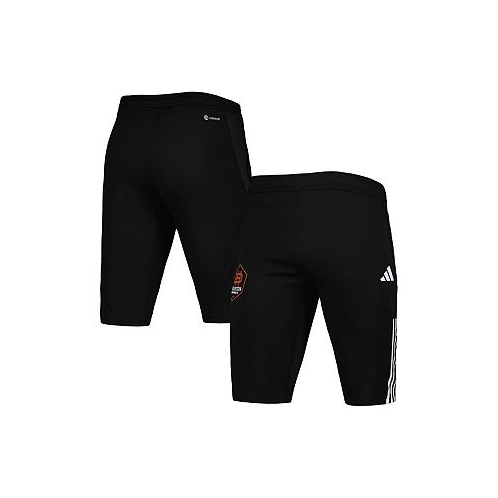 Adidas Mens Black Houston Dynamo FC 2023 On-Field Training AEROREADY Half Pants