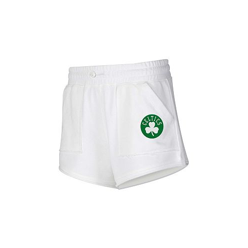 Concepts Sport Womens White Boston Celtics Sunray Shorts