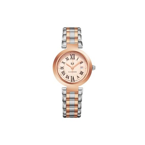 Alexander Womens Niki Rose-Gold Stainless Steel Rose-Gold Dial 32mm Round Watch