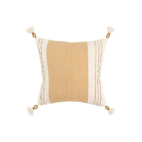 Rizzy Home Modern Stripe Tassal Decorative Pillow 20 X 20