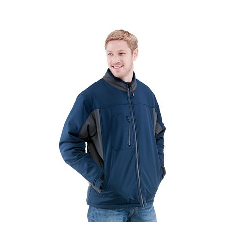 RefrigiWear Big & Tall Insulated Softshell Jacket - Water-Resistant Windproof Shell