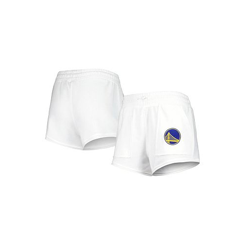 Concepts Sport Womens White Golden State Warriors Sunray Shorts