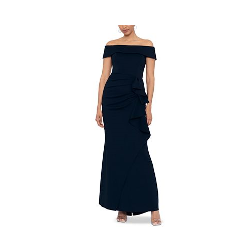 XSCAPE Womens Off-The-Shoulder Gown