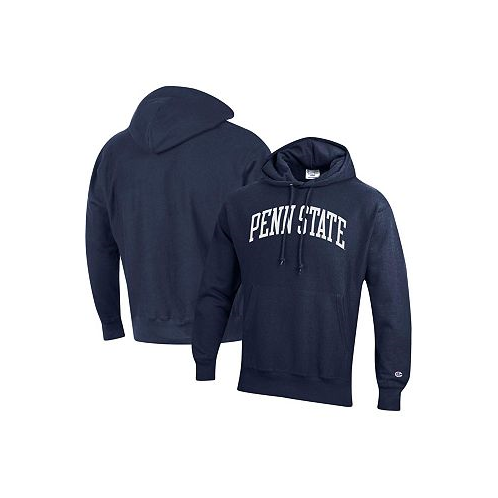 Champion Mens Navy Penn State Nittany Lions Team Arch Reverse Weave Pullover Hoodie