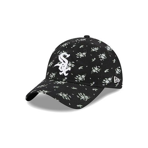 New Era Big Girls Black Chicago White Sox Bloom 9TWENTY Adjustable Hat