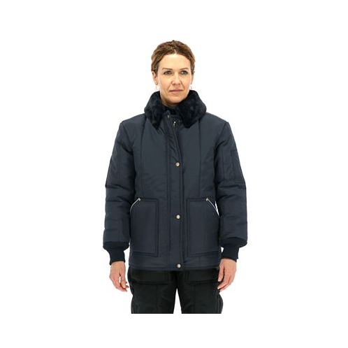 RefrigiWear Plus Size Insulated Iron-Tuff Polar Jacket with Soft Fleece Collar
