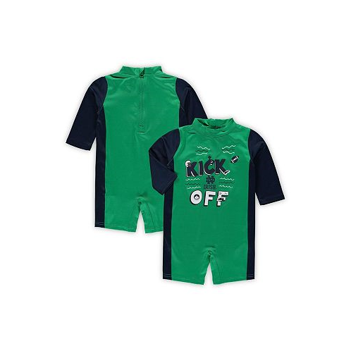 Outerstuff Toddler Boys and Girls Green Navy Notre Dame Fighting Irish Wave Runner Wetsuit