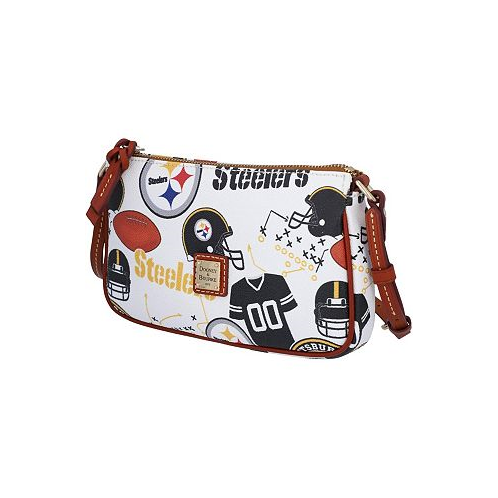 Dooney & Bourke Womens Pittsburgh Steelers Gameday Lexi Crossbody with Small Coin Case