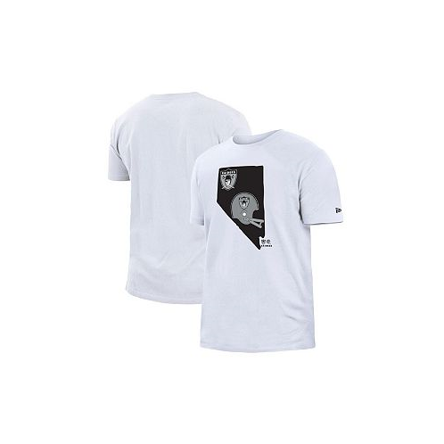 New Era Mens White Las Vegas Raiders Gameday State T-shirt