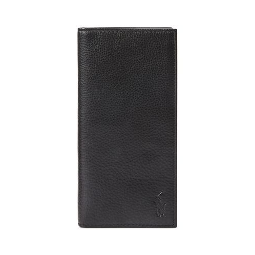 Polo Ralph Lauren Mens Pebbled Leather Narrow Wallet