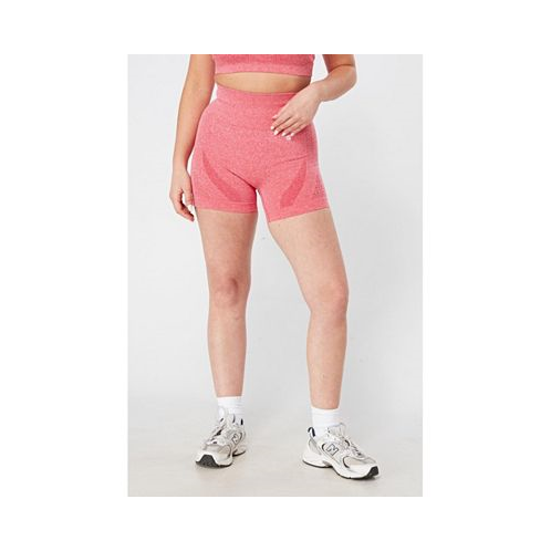Twill Active Womens Seamless Marl Laser cut Shorts