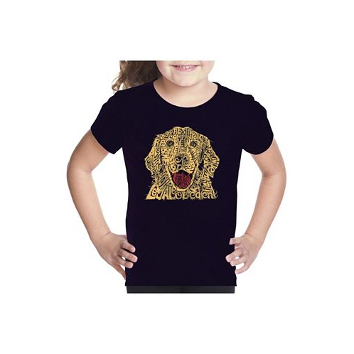 LA Pop Art Big Girls Word Art T-shirt - Dog