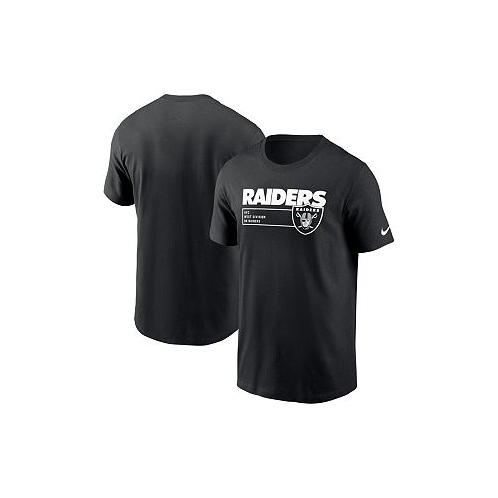 Nike Mens Black Las Vegas Raiders Division Essential T-shirt