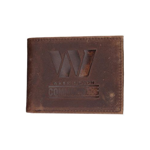 Evergreen Enterprises Mens Brown Washington Commanders Bifold Leather Wallet