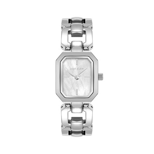 Anne Klein Womens Silver-Tone Alloy Watch 22mm x 38.5mm