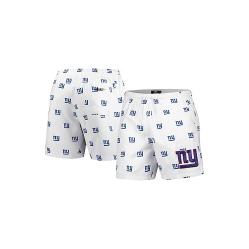 Pro Standard Mens White New York Giants Allover Print Mini Logo Shorts