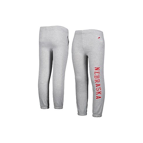 League Collegiate Wear Big Boys Heather Gray Nebraska Huskers Essential Pants